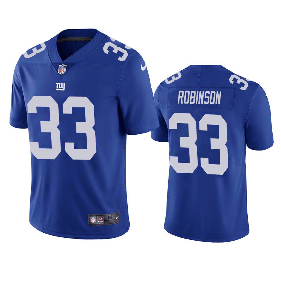 Men New York Giants #33 Aaron Robinson Nike Royal Vapor Limited NFL Jersey
